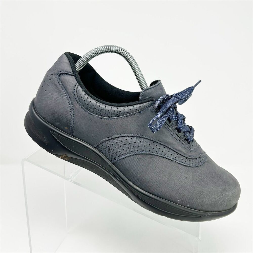SAS Women's Walk Easy Blue Sneakers 9W Lace Up Comfort Casual Shoes Comfort